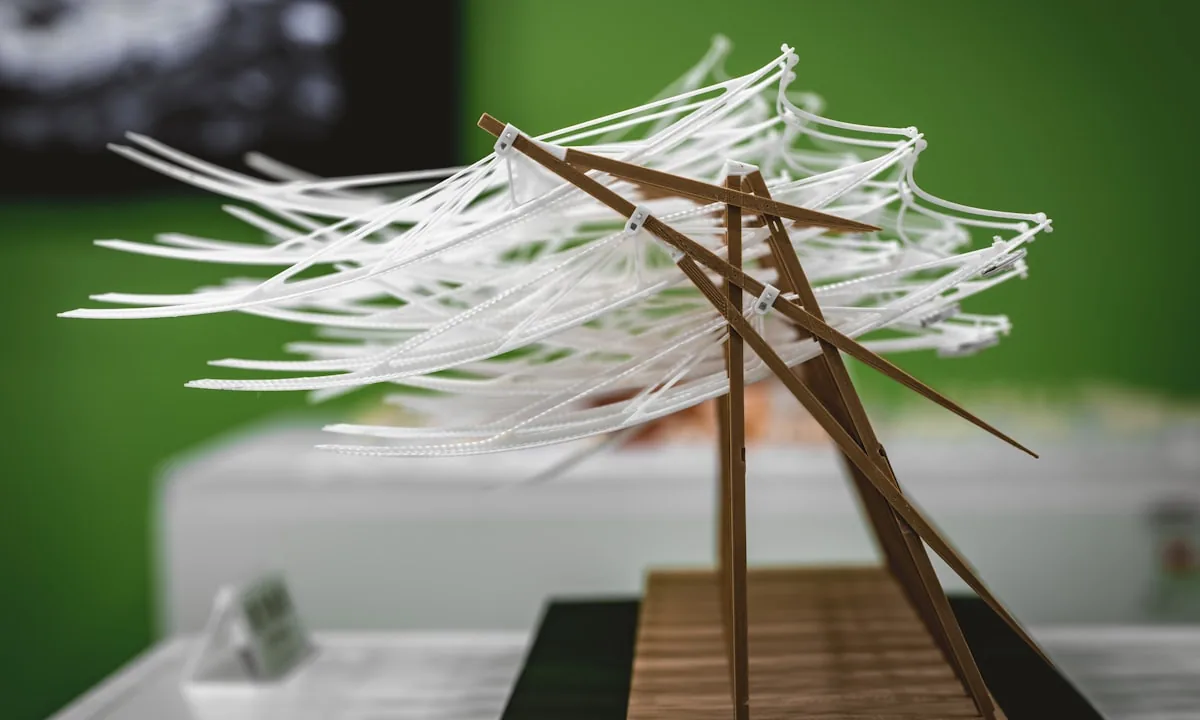 Architectural blueprints and structures representing system design
