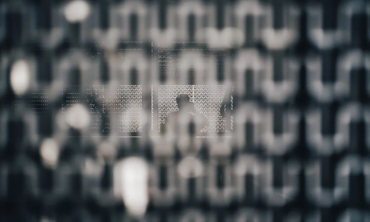 Cybersecurity padlock visualizing data protection.