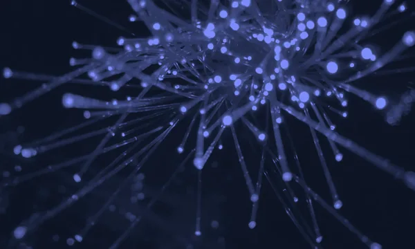 A complex network of glowing server nodes representing exponential token usage