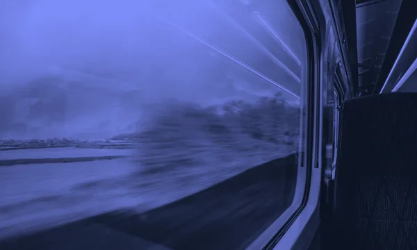 A speeding train, representing the illusion of velocity in AI coding.