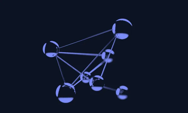 A 3D render showing the molecular structure of water resembling Mickey Mouse