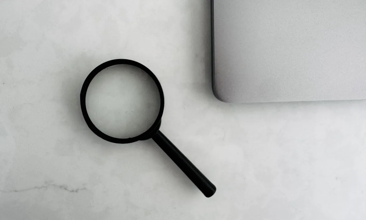 Looking through a magnifying glass to find hidden details
