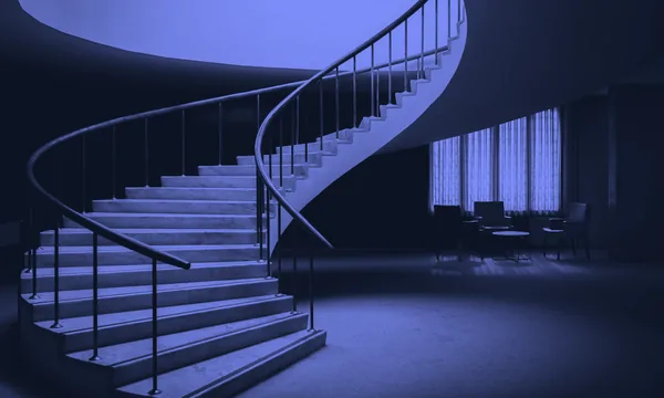 A microscopic view or structural analog of a spiral staircase, showing layered strength.