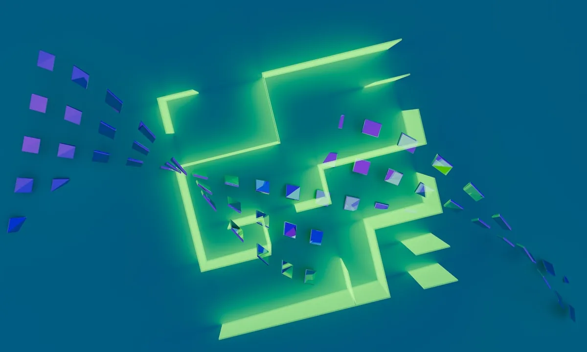 Conceptual visualization of complex reasoning pathways in artificial intelligence