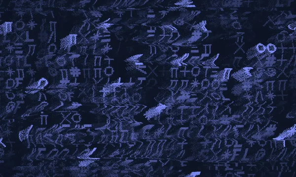 Abstract visualization of digital code and statistical distributions